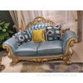 Conjunto de sofás de sala de estar de lujo italiano clásico tallado